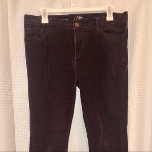 LOFT Eggplant Corduroy Pants